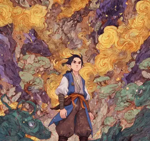 恋爱题材韩漫封面，男女主角在雨中共撑一把伞